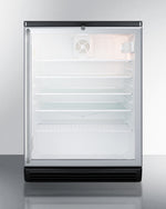 Summit 24" Wide Beverage Center with Full-Length Towel Bar Handle
