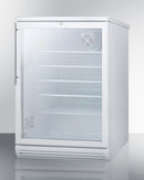 Summit 24" Wide Beverage Center with Thin Handle