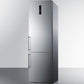 Summit 24" Wide Bottom Freezer Refrigerator