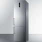 Summit 24" Wide Bottom Freezer Refrigerator