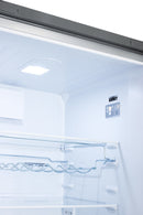 Summit 24" Wide Bottom Freezer Refrigerator in Stainless Steel with Digital Controls