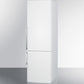 Summit 24" Wide Bottom Freezer Refrigerator in White with Digital Controls
