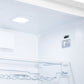 Summit 24" Wide Bottom Freezer Refrigerator in White with Digital Controls