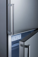 Summit 24" Wide Bottom Freezer Refrigerator with Fingerprint-Resistant Doors