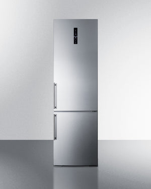 Summit 24" Wide Bottom Freezer Refrigerator With Icemaker