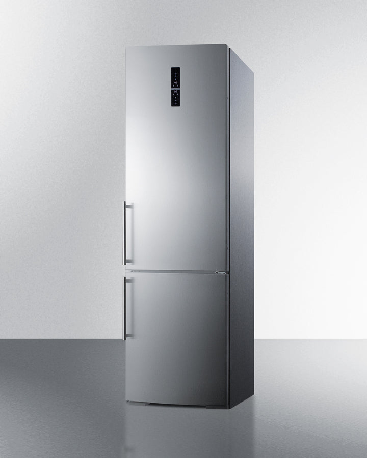 Summit 24" Wide Bottom Freezer Refrigerator With Icemaker