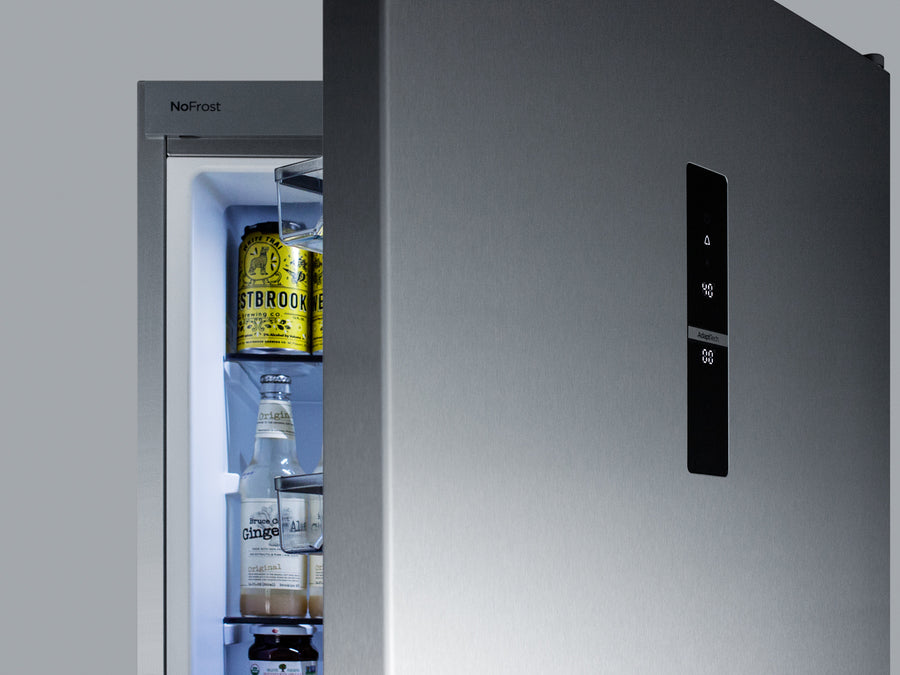 Summit 24" Wide Bottom Freezer Refrigerator With Icemaker
