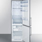 Summit 24" Wide Bottom Freezer Refrigerator With Icemaker