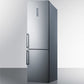 Summit 24" Wide Bottom Freezer Refrigerator With Icemaker
