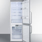 Summit 24" Wide Bottom Freezer Refrigerator With Icemaker