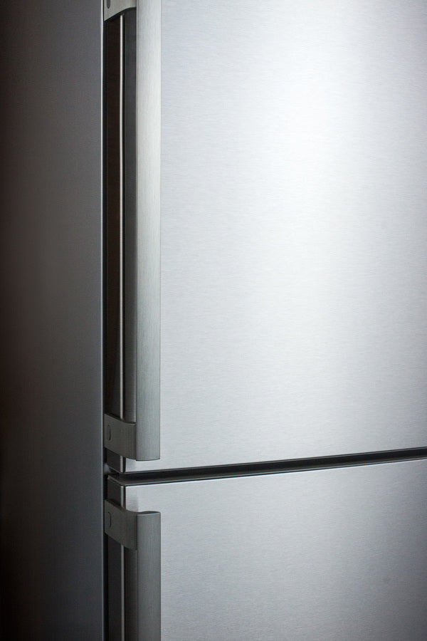 Summit 24" Wide Bottom Freezer Refrigerator With Icemaker