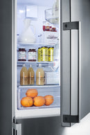 Summit 24" Wide Bottom Freezer Refrigerator With Icemaker