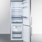 Summit 24" Wide Bottom Freezer Refrigerator With Icemaker