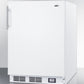 Summit 24" Wide Break Room Refrigerator-Freezer ADA Compliant Angle