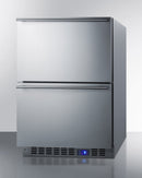 Summit 24" Wide Built-In 2-Drawer All-Refrigerator