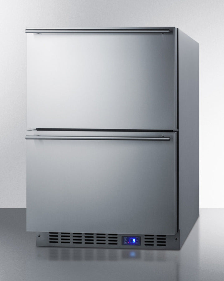 Summit 24" Wide Built-In 2-Drawer All-Refrigerator