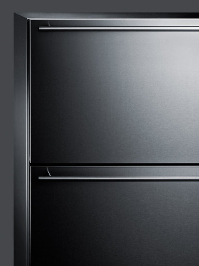 Summit 24" Wide Built-In 2-Drawer All-Refrigerator