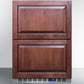 Summit 24" Wide Built-In 2-Drawer All-Refrigerator
