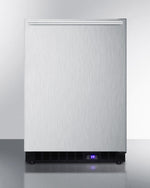Summit 24" Wide Built-In All-Freezer with Horizontal Handle in Stainless Steel