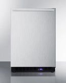 Summit 24" Wide Built-In All-Freezer with Horizontal Handle in Stainless Steel