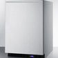 Summit 24" Wide Built-In All-Freezer with Horizontal Handle in Stainless Steel