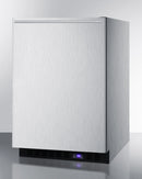 Summit 24" Wide Built-In All-Freezer with Horizontal Handle in Stainless Steel