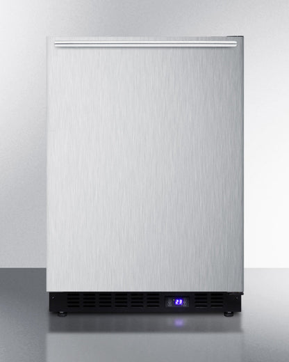 Summit 24" Wide Built-In All-Freezer with Horizontal Handle