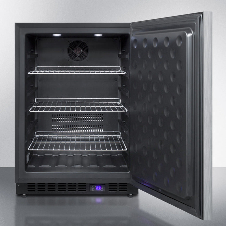 Summit 24" Wide Built-In All-Freezer with Horizontal Handle