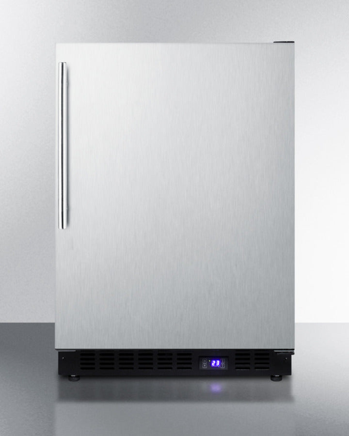Summit 24" Wide Built-In All-Freezer with Thin Handle
