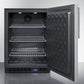Summit 24" Wide Built-In All-Freezer with Thin Handle