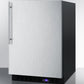 Summit 24" Wide Built-In All-Freezer with Thin Handle