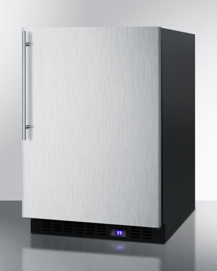 Summit 24" Wide Built-In All-Freezer with Thin Handle