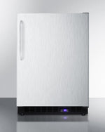Summit 24" Wide Built-In All-Freezer with Towel Bar Handle in Stainless Steel