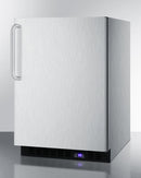 Summit 24" Wide Built-In All-Freezer with Towel Bar Handle in Stainless Steel