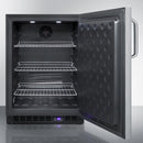 Summit 24" Wide Built-In All-Freezer with Towel Bar Handle in Stainless Steel