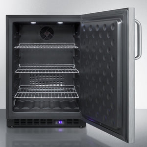 Summit 24" Wide Built-In All-Freezer with Towel Bar Handle