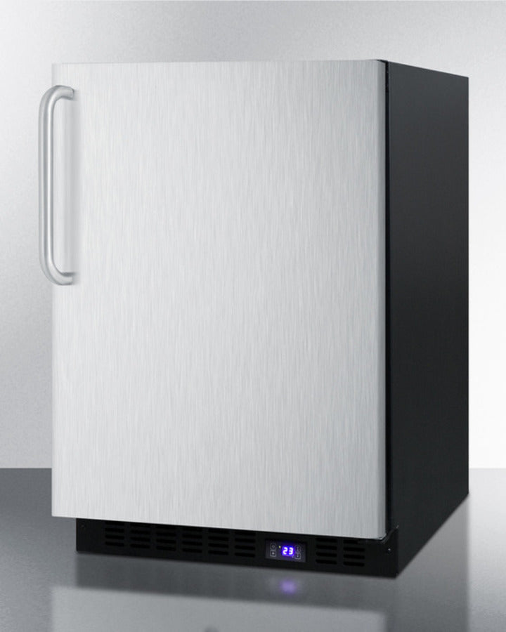 Summit 24" Wide Built-In All-Freezer with Towel Bar Handle