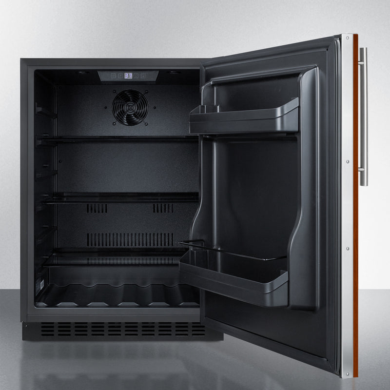 Summit 24" Wide Built-In All-Refrigerator ADA Compliant Open
