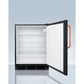 Products Summit 24" Wide Built-In All-Refrigerator with Antimicrobial Pure Copper Handle ADA Compliant