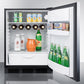 Summit 24" Wide Built-In All-Refrigerator With Horizontal Handle  ADA Compliant