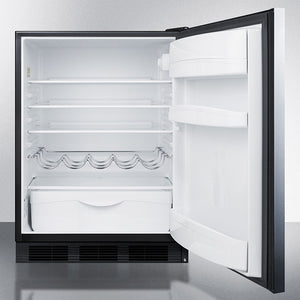 Summit 24" Wide Built-In All-Refrigerator With Horizontal Handle  ADA Compliant