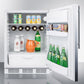 Summit 24" Wide Built-In All-Refrigerator With Thin Handle ADA Compliant