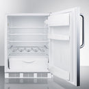 Summit 24" Wide Built-In All-Refrigerator With Towel Bar Handle ADA Compliant