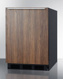 Summit 24" Wide Built-In All-Refrigerator With Wood Panel Door 