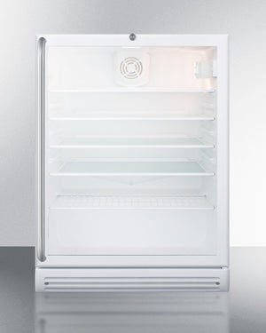 Summit 24" Wide Built-In Beverage Center with Full-Length Towel Bar Handle ADA Compliant 