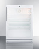 Summit 24" Wide Built-In Beverage Center with Thin Handle
