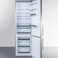 Summit 24" Wide Built-In Bottom Freezer Refrigerator