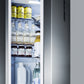 Summit 24" Wide Built-In Bottom Freezer Refrigerator