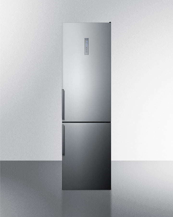 Summit 24" Wide Built-In Bottom Freezer Refrigerator