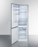 Summit 24" Wide Built-In Bottom Freezer Refrigerator